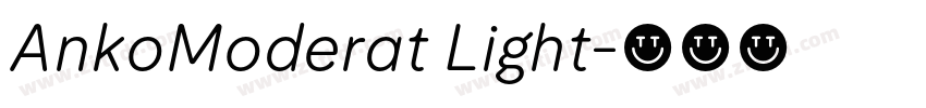 AnkoModerat Light字体转换 AnkoModerat Light字体转换
